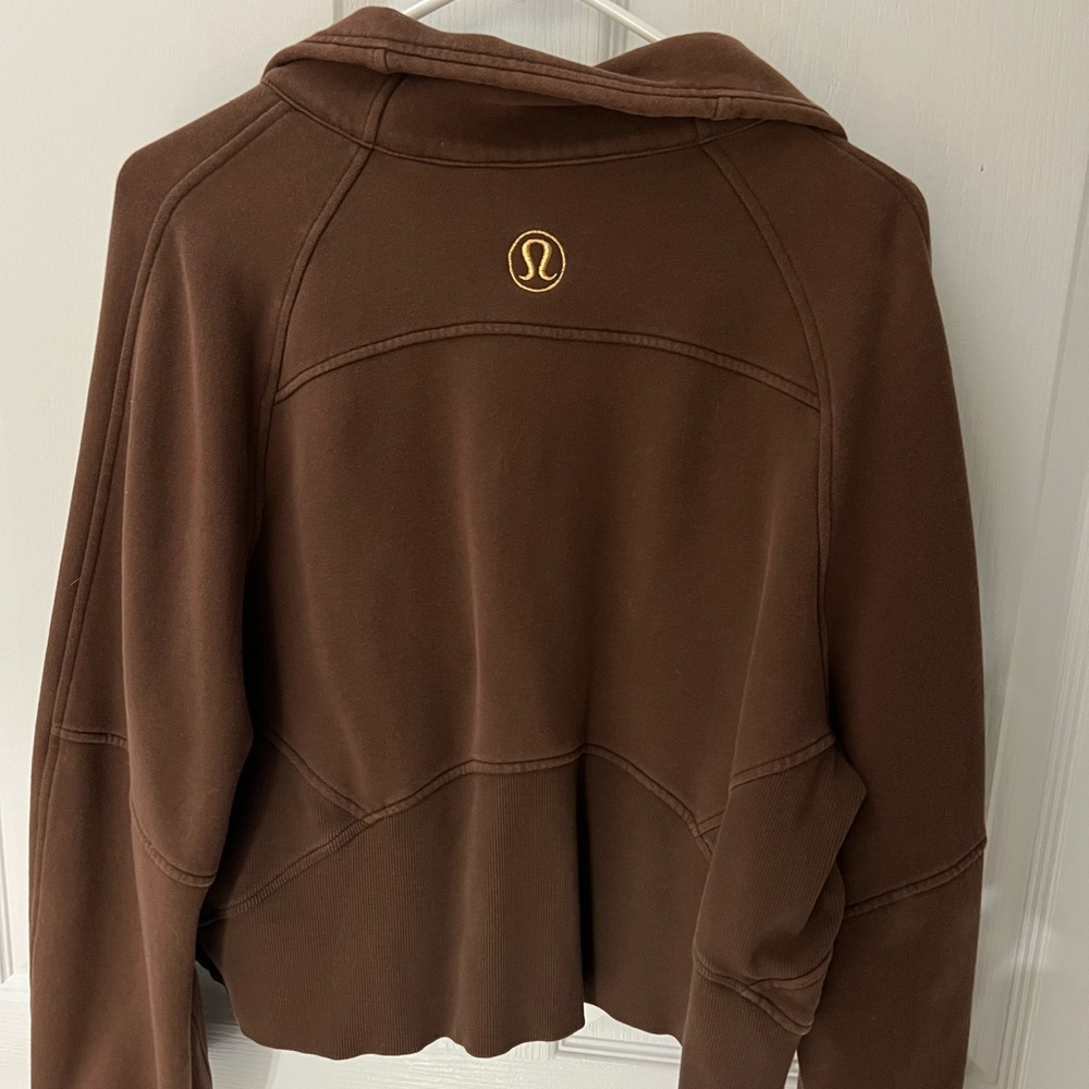 Oversized Funnel Neck Half Zip Scuba - Picture 2 of 2